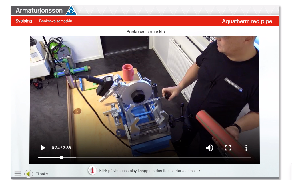 Nettkurset Aquatherm red pipe